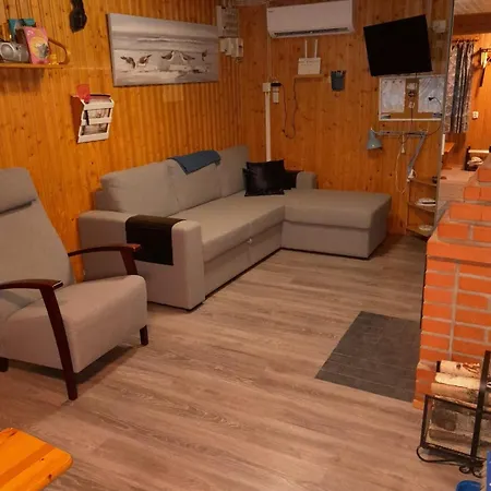 Vaestaeraekki Bachstelze-cabin By A Crater * Varpaisjarvi